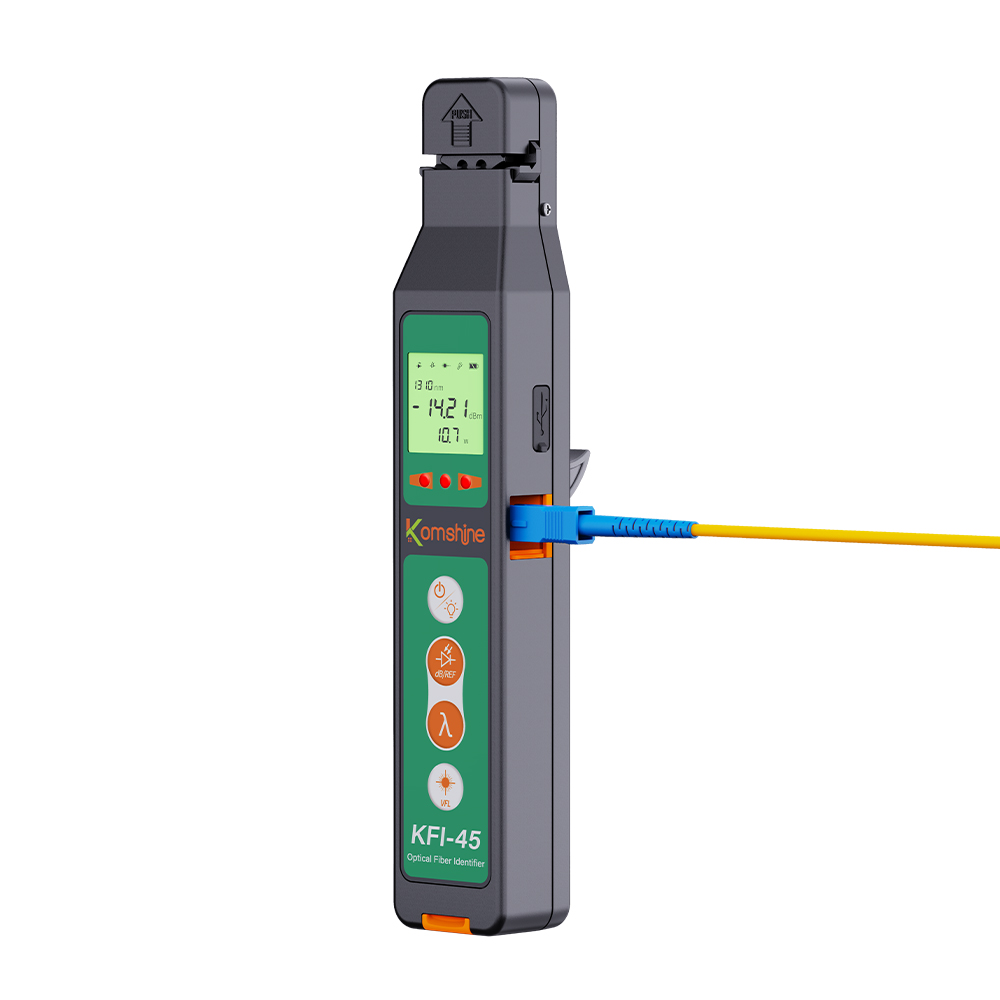 KFI-45 Optical Fiber Identifier with Built-in VFL for Live Fiber Detection