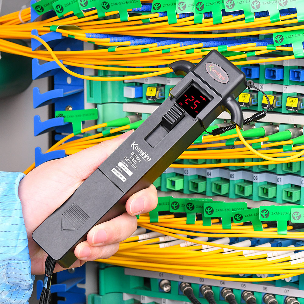 KFI-35 Optical Fiber Identifier with Live Fiber Detection & Signal Direction Display