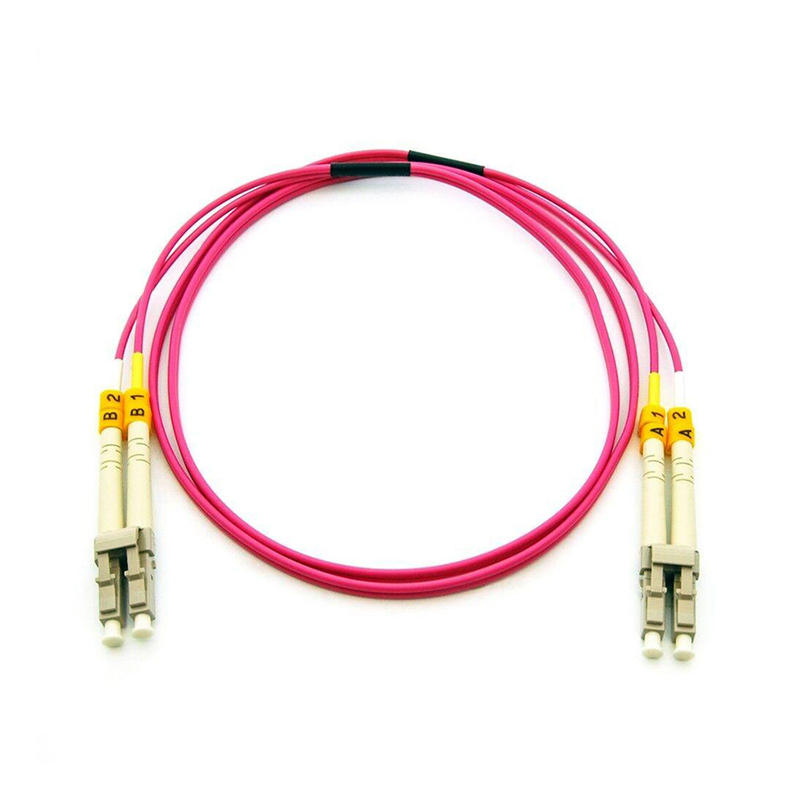 OM4 Multimode Duplex Fiber Optic Patch Cord, 50/125μm, 2.0mm LSZH